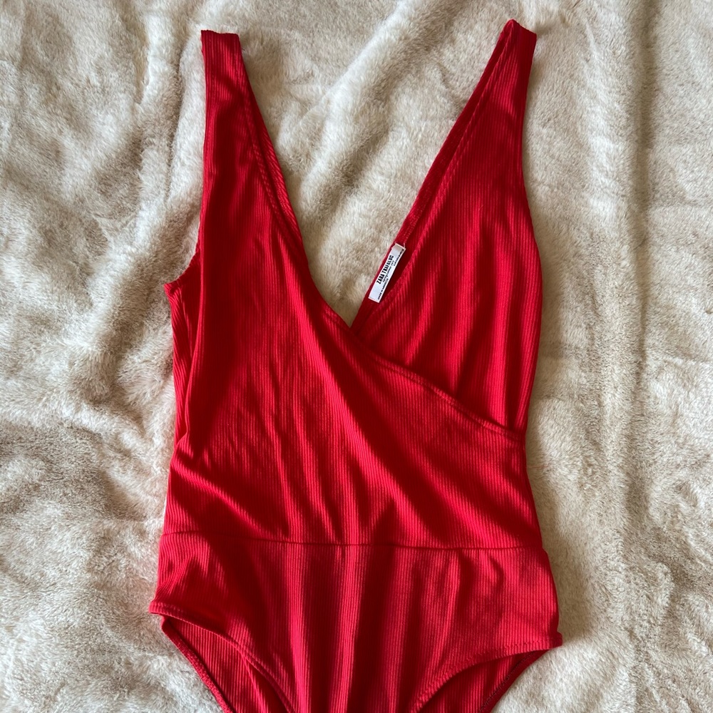 Zara Medium Red Bodysuit